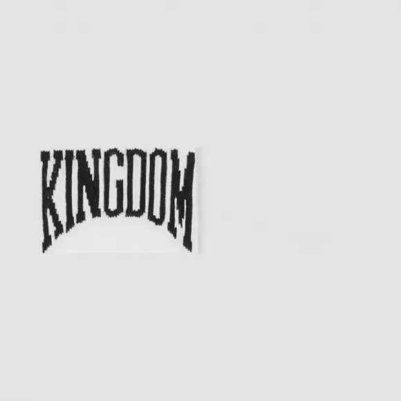 博百利/Burberry Kingdom 嵌花混纺棉袜 (白色)  80275961
