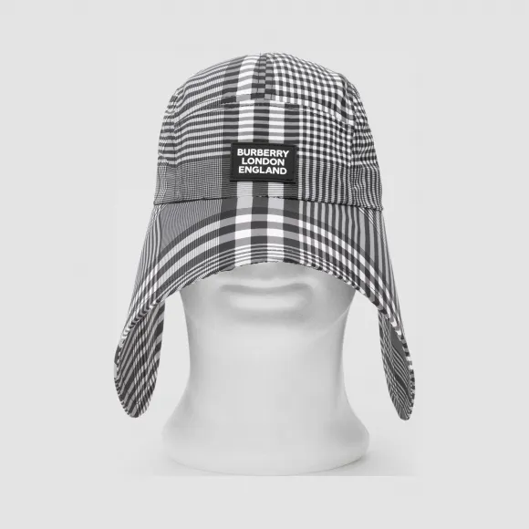 博百利/Burberry 徽标嵌花格纹软帽  P80283041