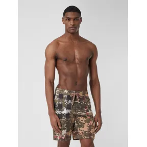 博百利/Burberry 男士 迷彩格纹游泳裤  80293861