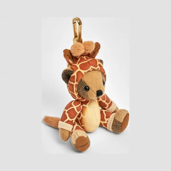 博百利/Burberry 女士 Thomas 长颈鹿服饰泰迪熊吊饰  80319181