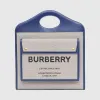 博百利/Burberry 女士 中号双色帆布拼皮革口袋包  80323341