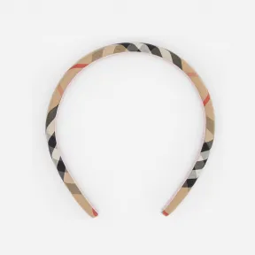 博百利/Burberry Vintage 格纹发箍 (典藏米色) 80342771