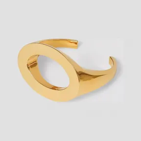 博百利/Burberry 镂空设计镀金手镯 (浅金色) - 女士 80435751