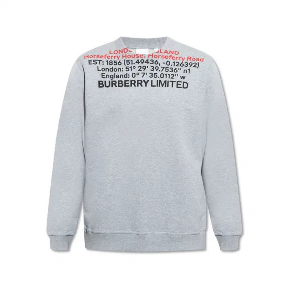 博百利/Burberry 灰色 100% 棉质 男士 套头衫 80482861