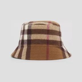 博百利/Burberry 格纹羊毛渔夫帽 (桦木棕) 80489291