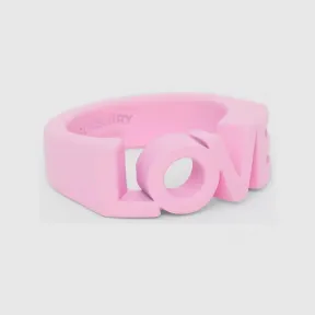 博百利/Burberry Love 字母漆面戒指 (樱草花粉色) - 女士 80498101