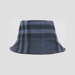 博百利/Burberry 格纹羊毛混纺渔夫帽 (墨蓝色) 80504291
