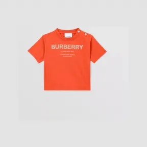 博百利/Burberry Horseferry 印花棉质 T 恤衫 (朱红色) - 儿童 80514281
