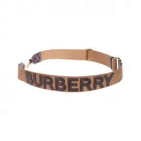 博百利/Burberry 8056364 LOGO DETAIL LEATHER 包肩带 棕色
