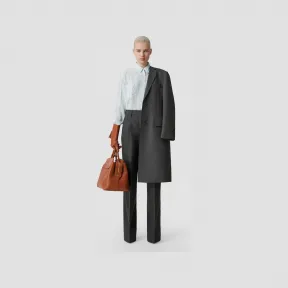 博百利/Burberry 亚洲版型羊毛阔腿裤 (深麻灰) 80650711