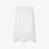 博百利/Burberry 镂空蕾丝铅笔裙 (光白色) - 女士 80677871