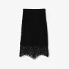 博百利/Burberry 镂空蕾丝铅笔裙 (黑色) - 女士 80677901