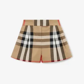 博百利/Burberry 格纹棉质短裤 (典藏米色) 80684501