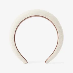 博百利/Burberry 徽标装饰棉质发箍 (自然色) 80707921