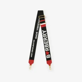 博百利/Burberry 心形元素 Horseferry 装饰包款背带 (黑色) 80716191