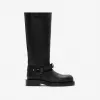 博百利/Burberry Saddle 皮革高筒靴 80753791