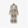 博百利/Burberry 格纹棉质长袍 (石色) 80754371