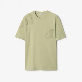 博百利/Burberry 裁片棉质 T 恤衫 80767381