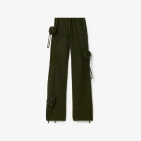 博百利/Burberry 玫瑰装饰羊毛长裤 80769291