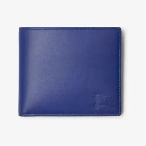 博百利/Burberry 马术骑士徽标双折零钱夹 (骑士蓝) - 男士 80783481