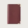 卡地亚/Cartier L3001574 - 4信用卡皮夹 Must de Cartier系列 酒红色 小牛皮 - 酒红色小牛皮 金色饰面
