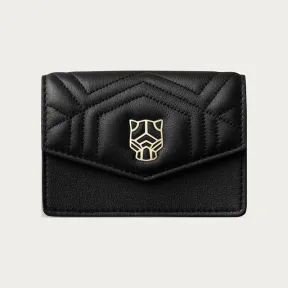卡地亚/Cartier L3002163 - Panthère Graphique de Cartier系列拉链名片夹 黑色 小牛皮 - 黑色绗缝小牛皮 镀金饰面