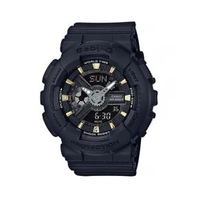 卡西欧/Casio BABY-G BA-110系列时尚金色配色防震防水运动女表BA-110GA