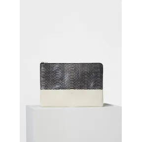 思琳/Celine  黑色水蛇皮和光滑小羊皮手包 104234APL.38NO