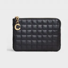 思琳/Celine 女士 C Charm绗缝小牛皮零钱卡包 10B823BFL.38NO