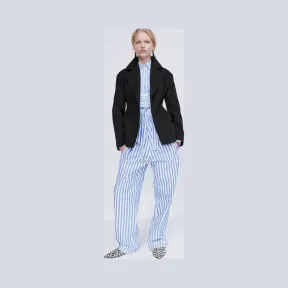 思琳/Celine  宽条纹纯棉工装裤 21N726772.07UE