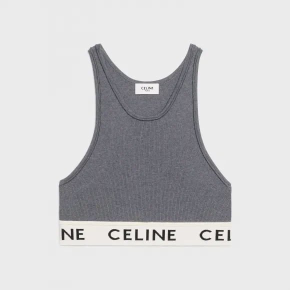 思琳/Celine 女士 CELINE针织运动内衣 - 灰色 / 黑色 2A68L372N.10GB