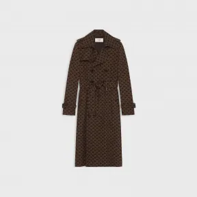 思琳/Celine 70年代风格TRIOMPHE印花棉质风衣 2M398267M.02BL.34