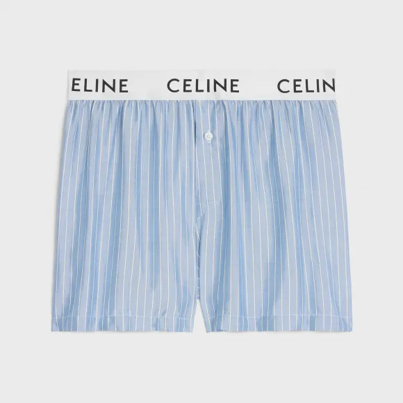 思琳/Celine CELINE条纹桑蚕丝平角裤 2Z328948S.07CF