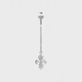 思琳/Celine TEEN KNIGHT POEM 铑银色饰面耳环 46X866SIL.36SI