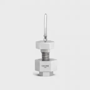 思琳/Celine CELINE铑银色饰面银质螺丝耳环 46Z286SIL.36SI