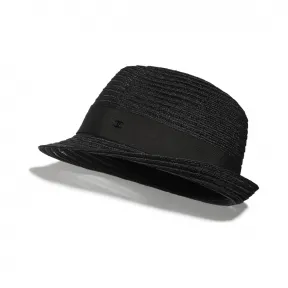 香奈儿/Chanel 帽子  草编与罗缎  黑 AA7414-B04998-94305