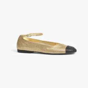 香奈儿/Chanel 玛丽珍鞋 - 面料  金与黑 — 精品 香奈儿 G45072B13903NQ917 G45072B13903NQ917