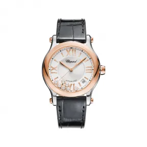 萧邦/Chopard Happy Diamonds系列 自动机械机芯 8K玫瑰金和精钢 女表 278559-6001