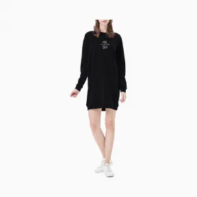 卡尔文·克莱恩/Calvin Klein CALVIN KLEIN女装新款Logo纯棉圆领针织连衣裙 J213801-牛仔休闲系列