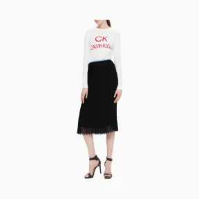 卡尔文·克莱恩/Calvin Klein 女士新款蕾丝边半身裙 W31864T052-CKCK