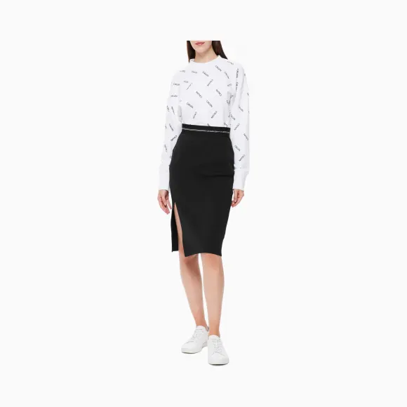 卡尔文·克莱恩/Calvin Klein 女士新款简洁休闲半身裙 W83889113T-CKCK
