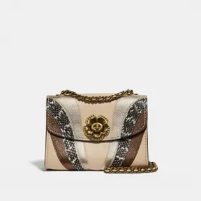 蔻驰/Coach Parker 18 With Wave Patchwork And Snakeskin Detail69659B4 Io