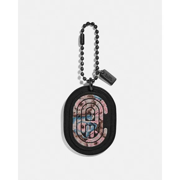 蔻驰/Coach KAFFE FASSETT印花大奖章挂件 78350_DKL4G