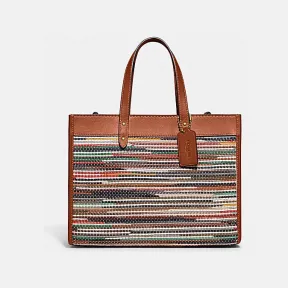 蔻驰/Coach B4L38 皮革 编织FIELD 30号托特包 C3859-B4L38