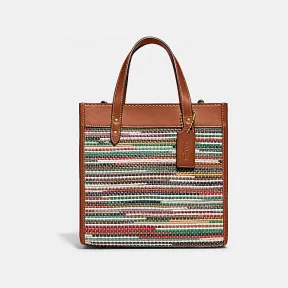 蔻驰/Coach B4L38 皮革 编织FIELD 22号托特包 C3860-B4L38