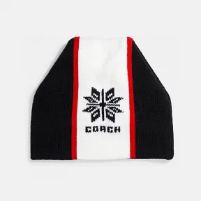 蔻驰/Coach 黑色+白色 拼色比尼帽 C8189-BK-WT-ONE