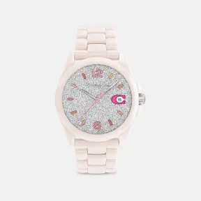 蔻驰/Coach 柔粉色 陶瓷 GREYSON腕表 36MM CB253-SOF
