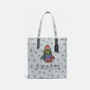 蔻驰/Coach Tote系列 女士 彩虹经典标志鲨鱼托特包 715-L38