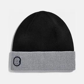 蔻驰/Coach 经典标志复古贴饰比尼帽 76099_BLK