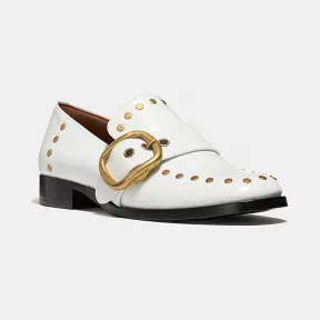 蔻驰/Coach 钉饰ALEXA乐福鞋 G2839 WHT